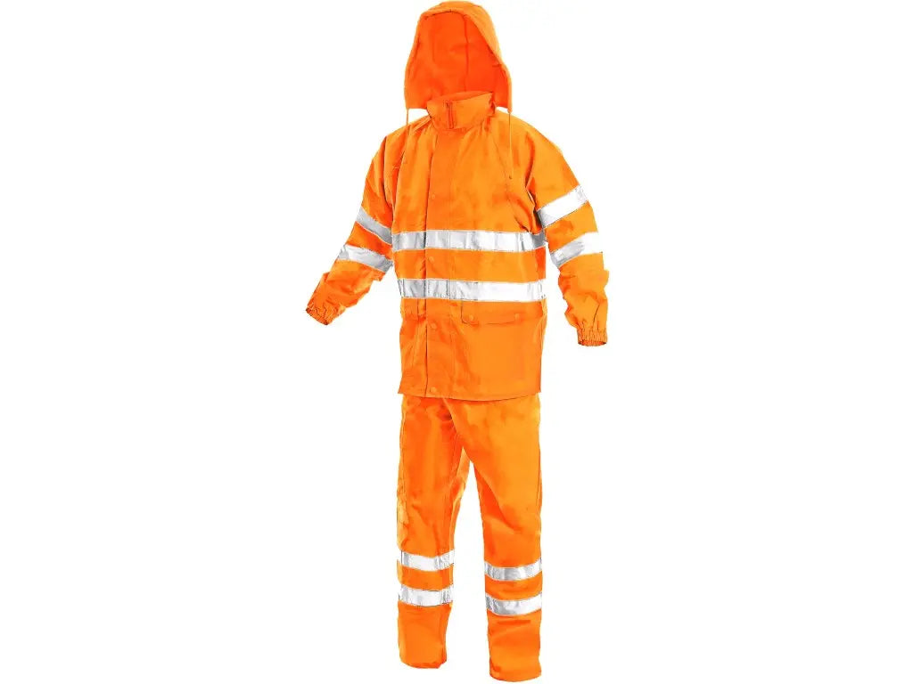 Completo antipioggia alta visibilità YORK giacca + pantaloni EN ISO 20471 – PWSTORE