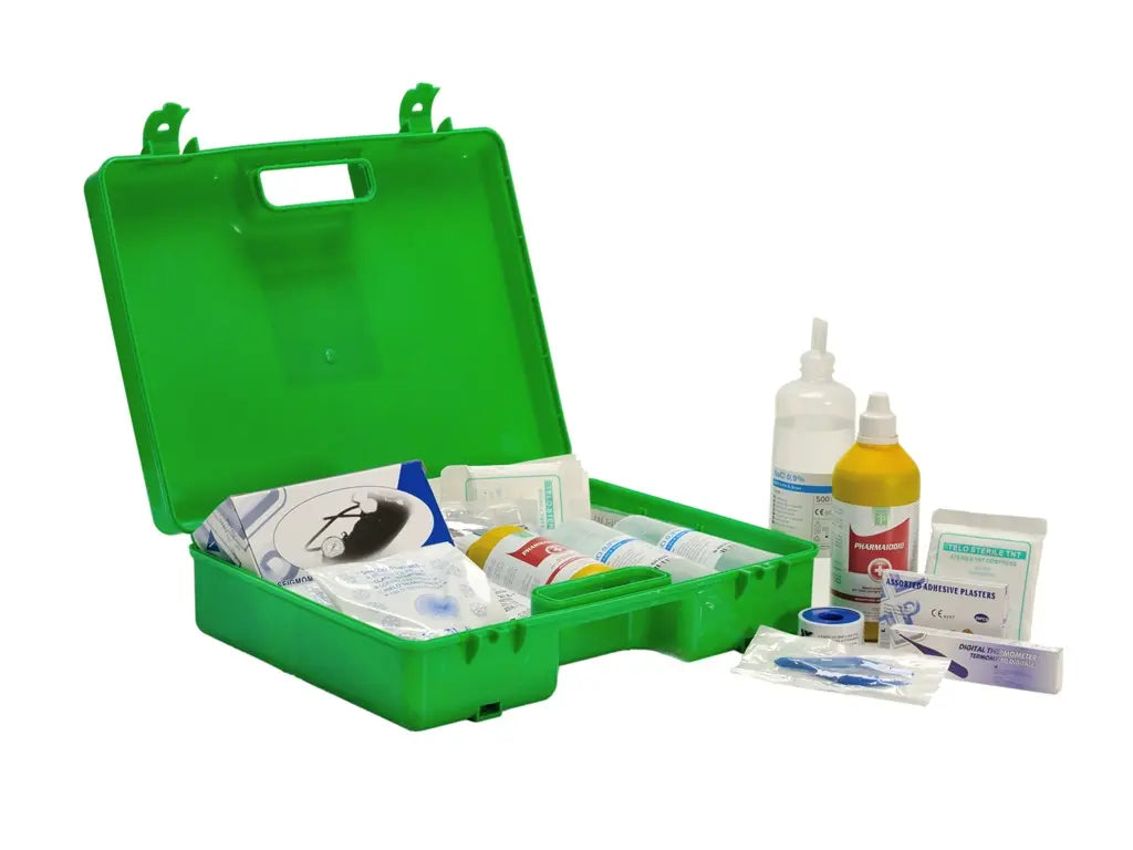Cassetta Primo Soccorso All. 1 – DM 388/03 Gruppi A e B, D.Lgs. 81/2008, valigetta completa