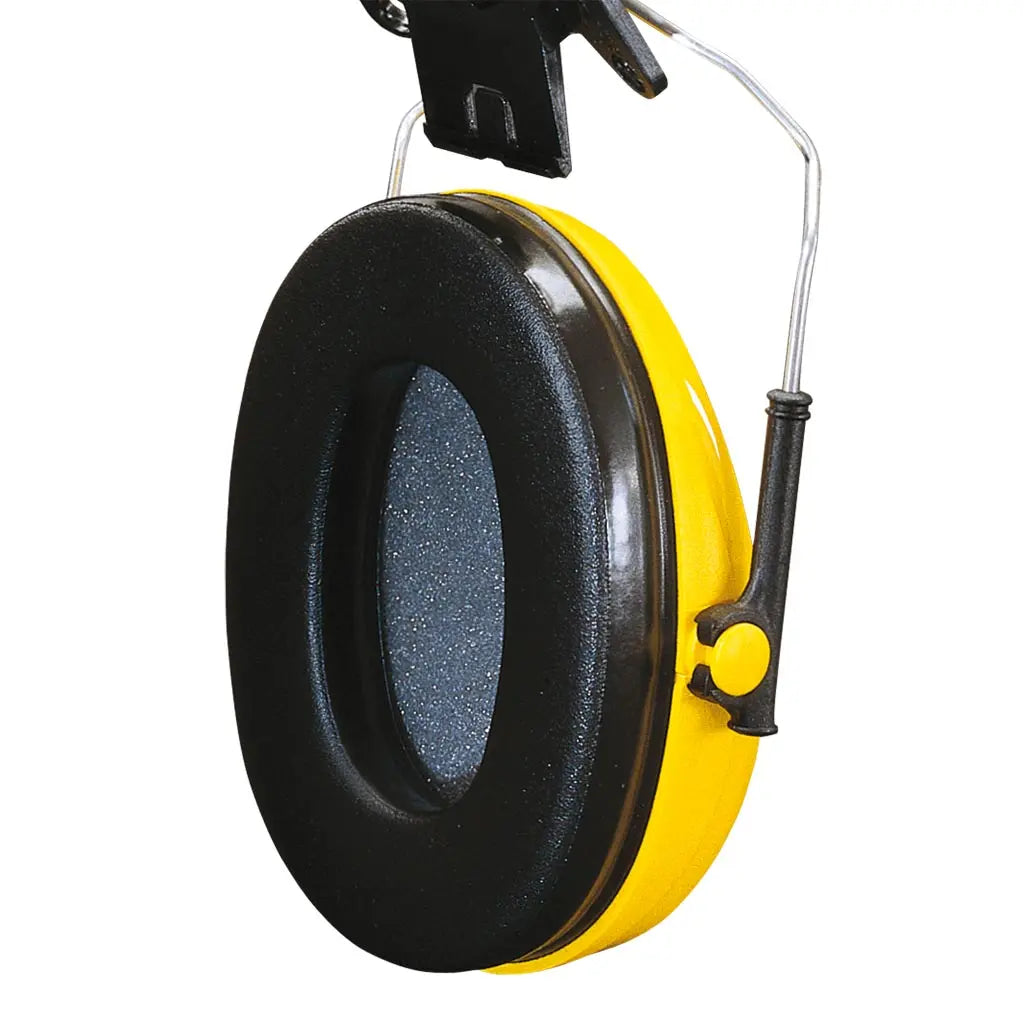 Cuffie DPI per elmetto con profilo basso e cuscinetti morbidi