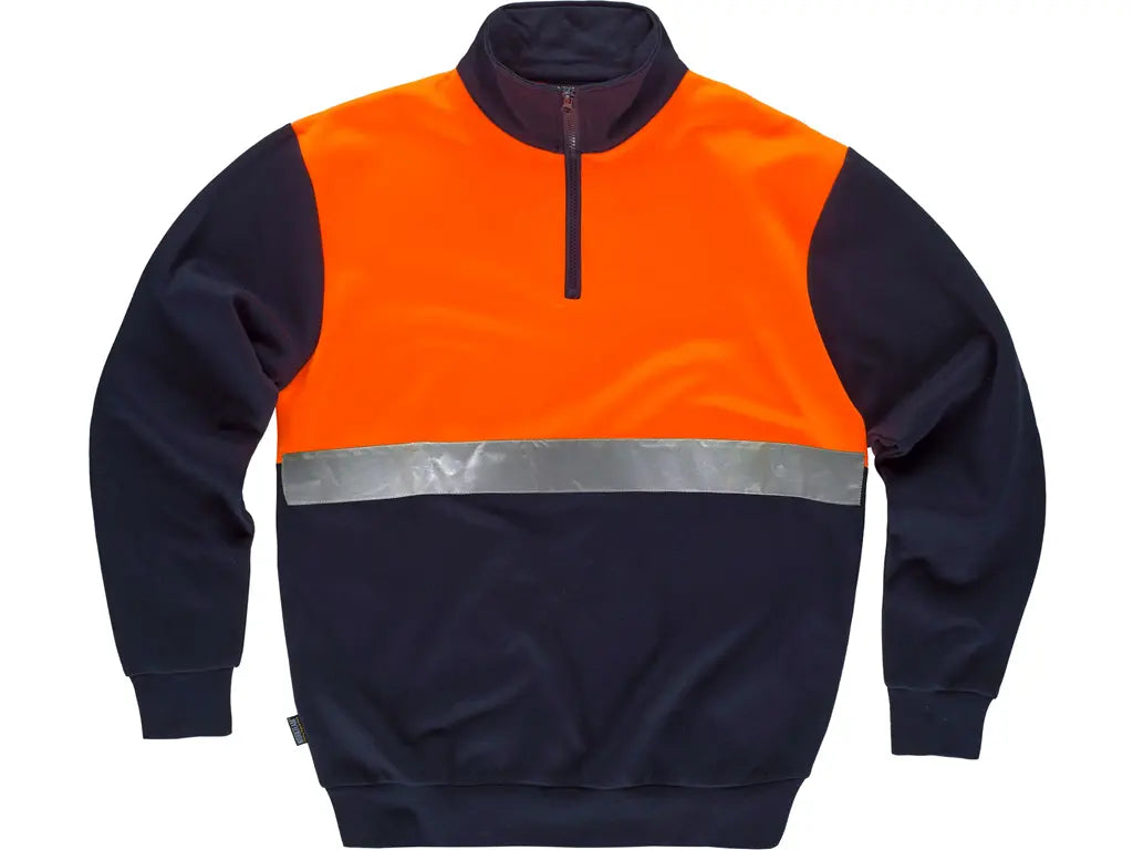 Felpa da lavoro alta visibilità con bande riflettenti per ambienti freddi – PWSTORE