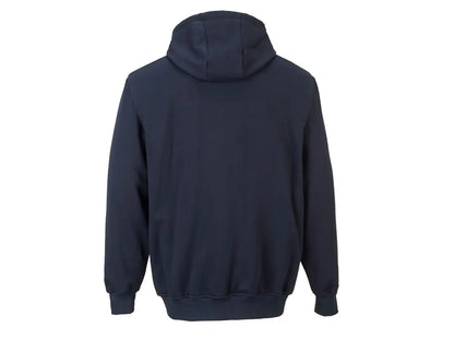 Felpa antistatica FR81 Modaflame blu navy vista posteriore per abbigliamento multinorma