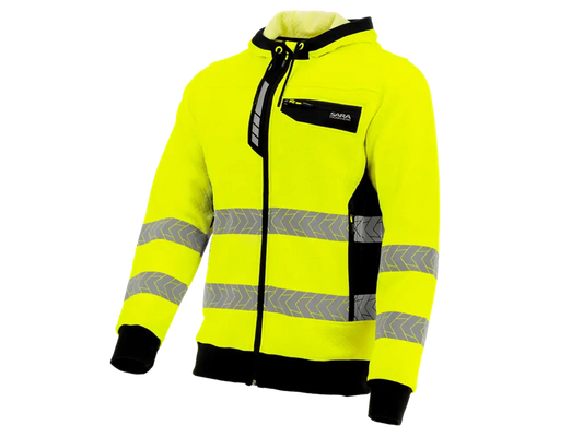 Felpa da lavoro alta visibilità Dragon Comfort giallo nero Classe 2