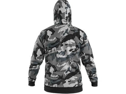 Felpa da lavoro ARYN con cappuccio e tasca a marsupio 300 g/m², vista posteriore – PWSTORE