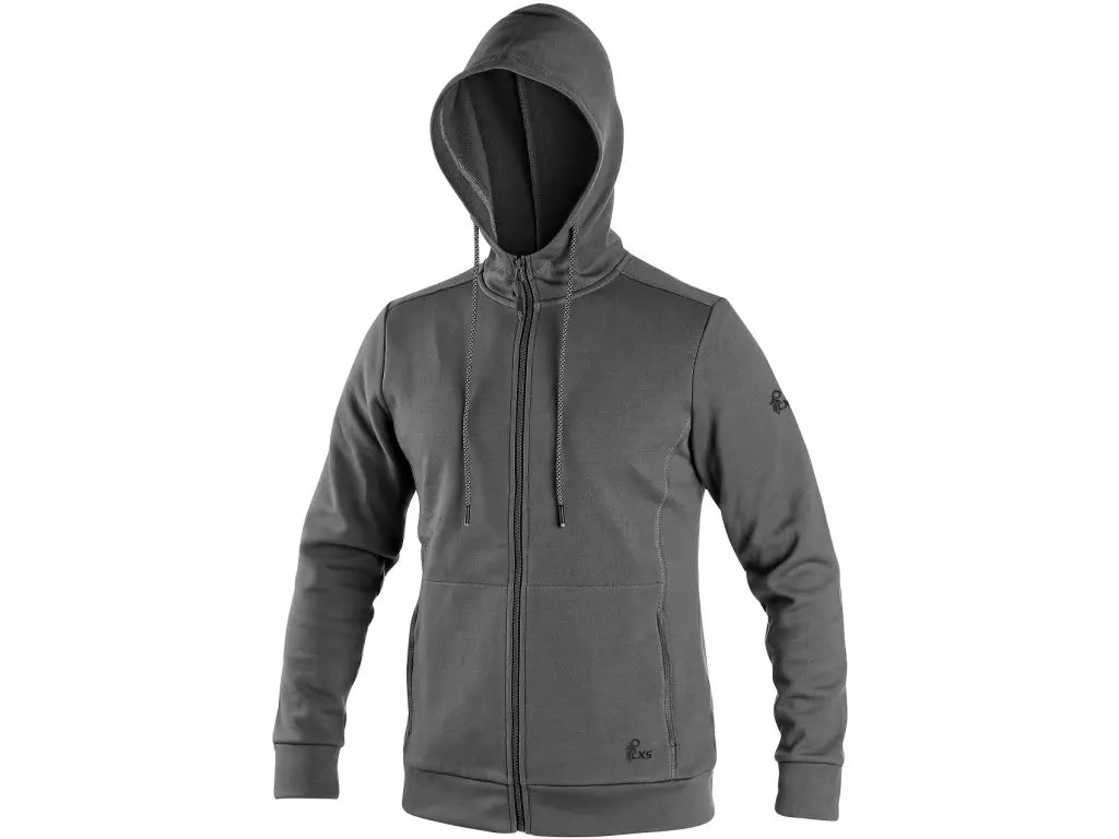 Felpa da lavoro con cappuccio HARRISON – zip, 360 g/m², personalizzabile