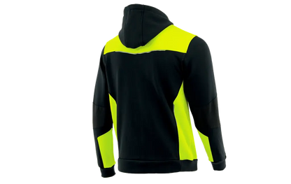 Felpa da lavoro COMFORT PLUS nero giallo vista posteriore
