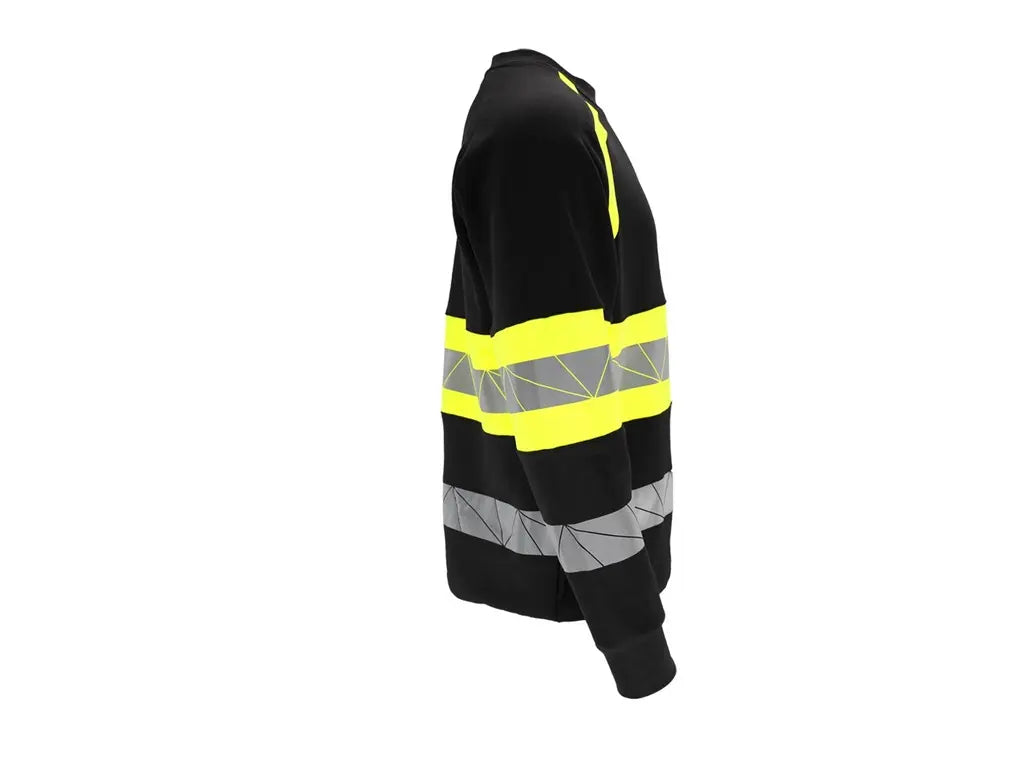 Felpa LH-RAUTEX-S B in cotone e poliestere riciclato con polsini elastici