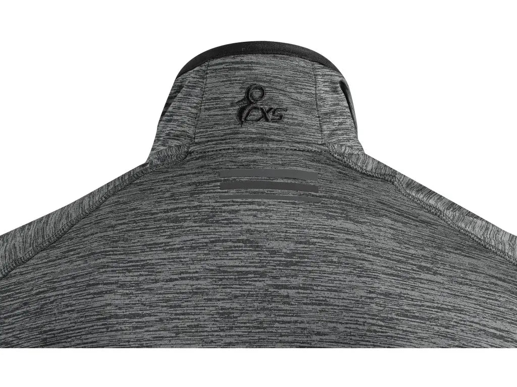 Felpa uomo aderente 94 poliestere 6 elastan - dettagli riflettenti