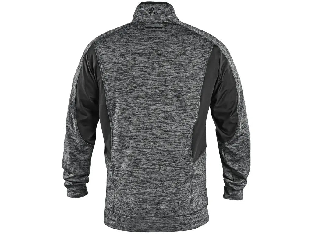 Felpa uomo aderente 94 poliestere 6 elastan - vista posteriore