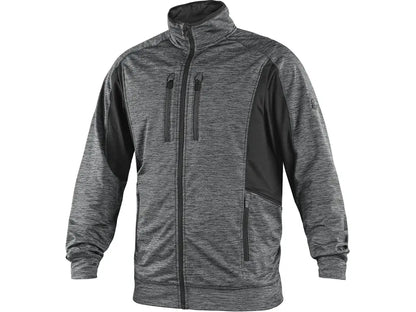 Felpa da lavoro uomo LEONIS con zip elasticizzata 240 g m2 tasche con cerniera