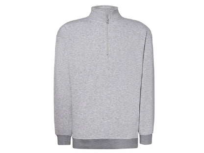 Felpa unisex JHK PREMIUM mezza zip 290 g/m², colore grigia