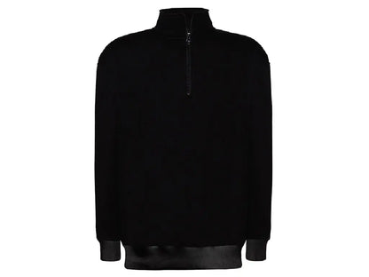 Felpa unisex JHK PREMIUM mezza zip 290 g/m², colore Nera