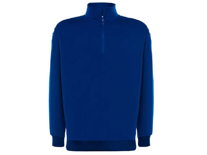 Felpa unisex JHK PREMIUM mezza zip 290 g/m², colore Royal