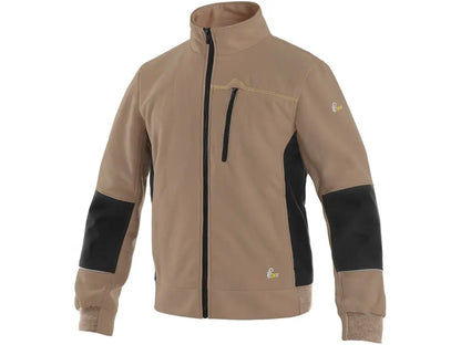 Felpa da lavoro TEXAS – uomo, con zip, tasche e rinforzi ai gomiti
