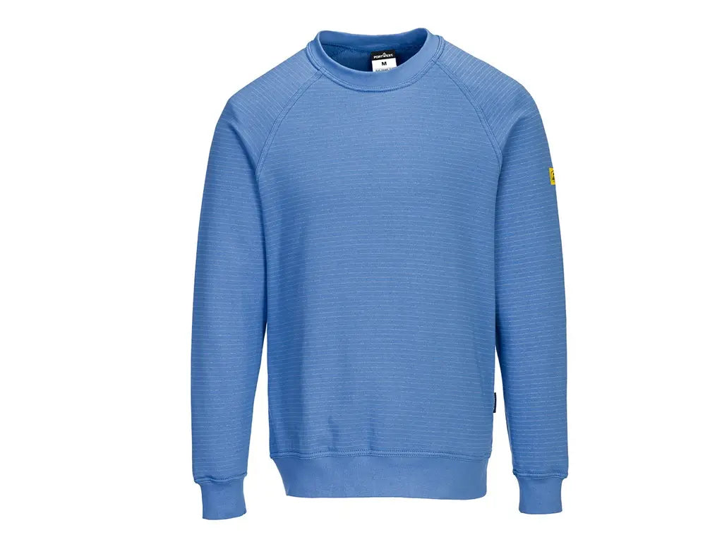 Felpa antistatica ESD Hamilton EN 1149-5 in cotone e fibra di carbonio – PWSTORE