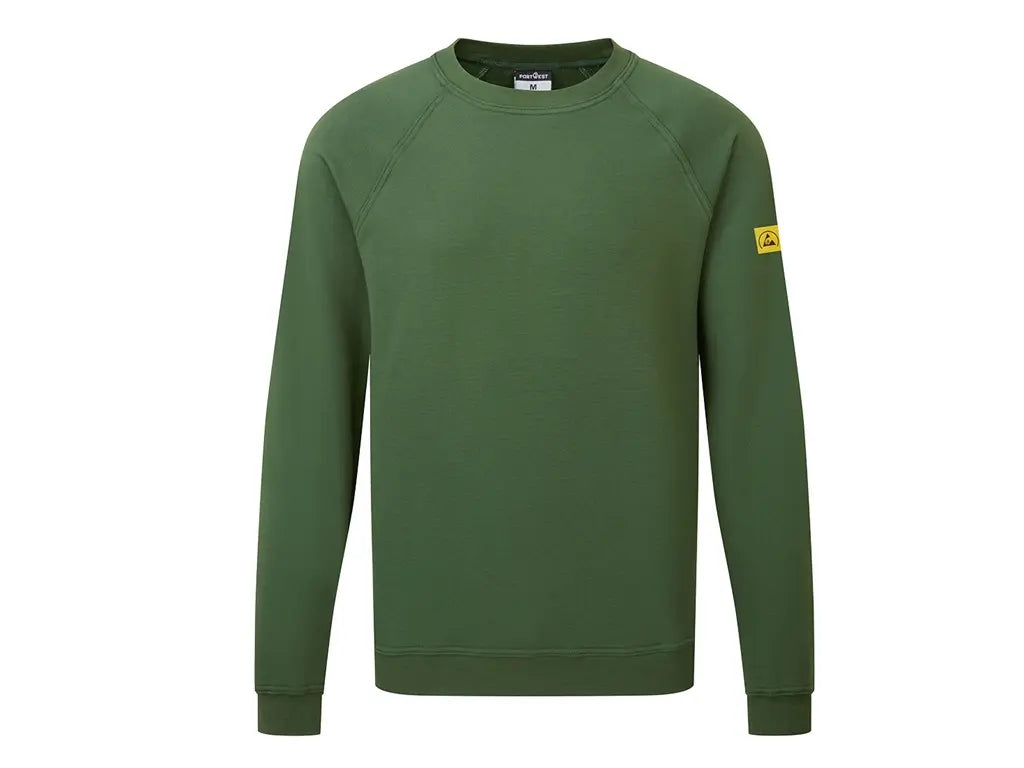 Felpa antistatica da lavoro certificata EN 61340-5-1 – PWSTORE