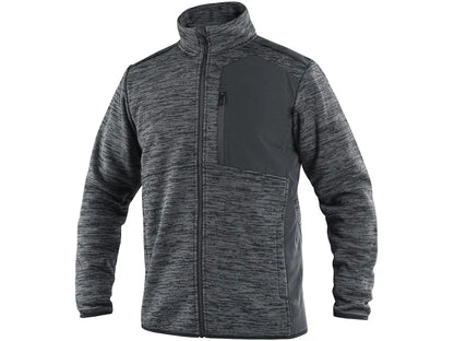 Felpa da lavoro stretch 4ENVI HAMPTON in PET riciclato con zip integrale Grigio 