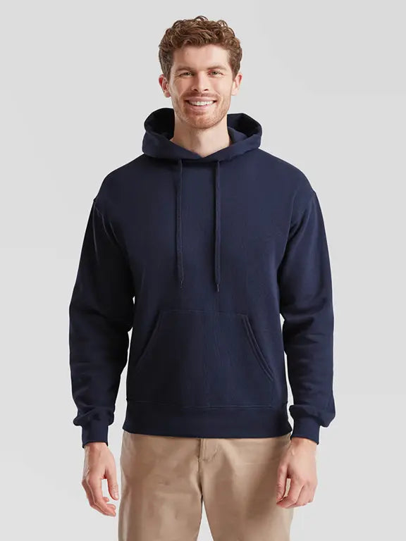 Felpa uomo con cappuccio fruit invernale blu navy 