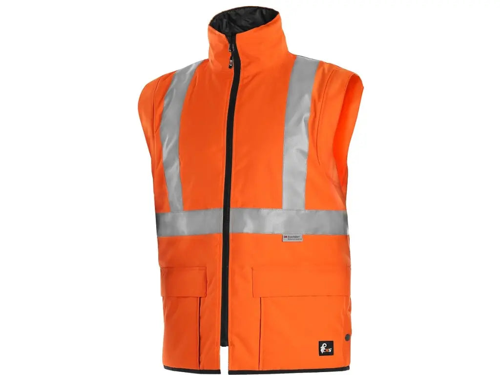 Giacca da lavoro 4 stagioni alta visibilità EN ISO 20471 e EN 343 - vista gilet
