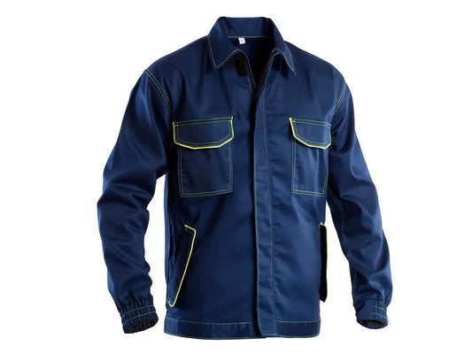 Giubbetto multinorma arco elettrico Classe 2 7 kA IEC 61482-2 CE terza categoria 495 g m2 blu