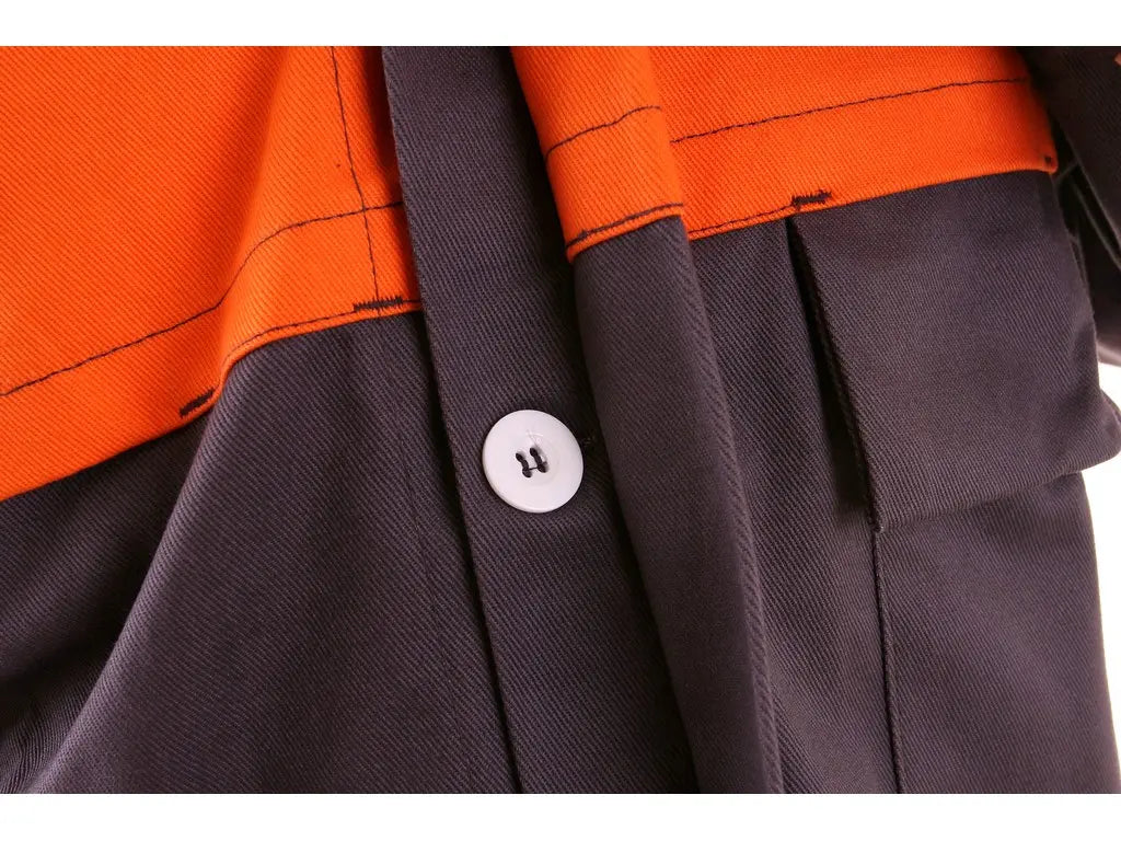Giacca professionale per saldatura con bottoni coperti