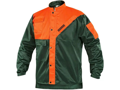 Giacca da boscaiolo LESNÍK EN ISO 13688 verde/arancione ventilata – PWSTORE
