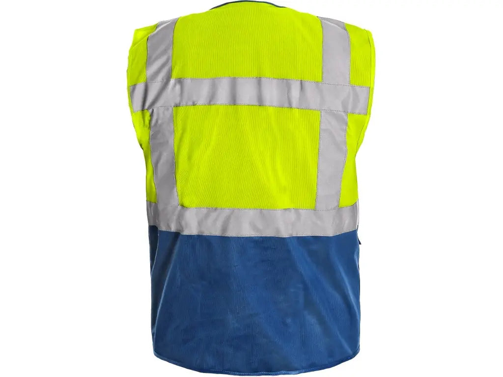 Gilet da lavoro con tasche multifunzionali e porta badge trasparente