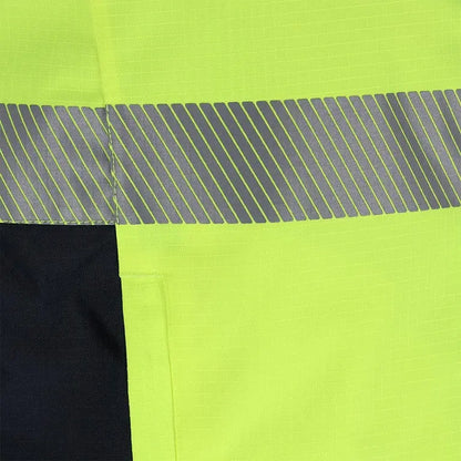 Gilet da lavoro HV con bande riflettenti segmentate