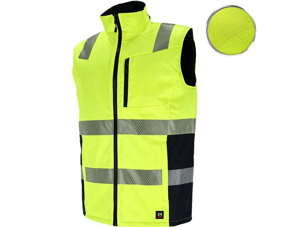Gilet alta visibilità invernale LASER in Oxford 300D rip-stop imbottito – PWSTORE”