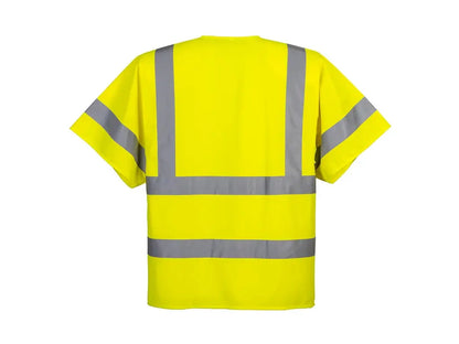 Gilet traspirante classe 3 EN ISO 20471 per lavori stradali e logistica