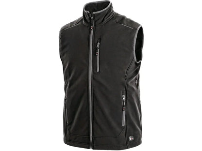 Gilet da lavoro Softshell TOPEKA uomo nero con membrana TPU 3.000 mm – PWSTORE