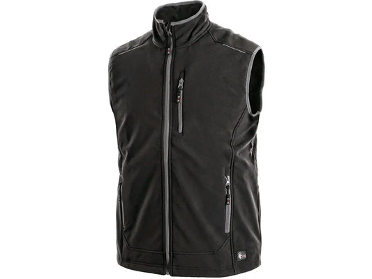 Gilet da lavoro Softshell TOPEKA uomo nero con membrana TPU 3.000 mm – PWSTORE
