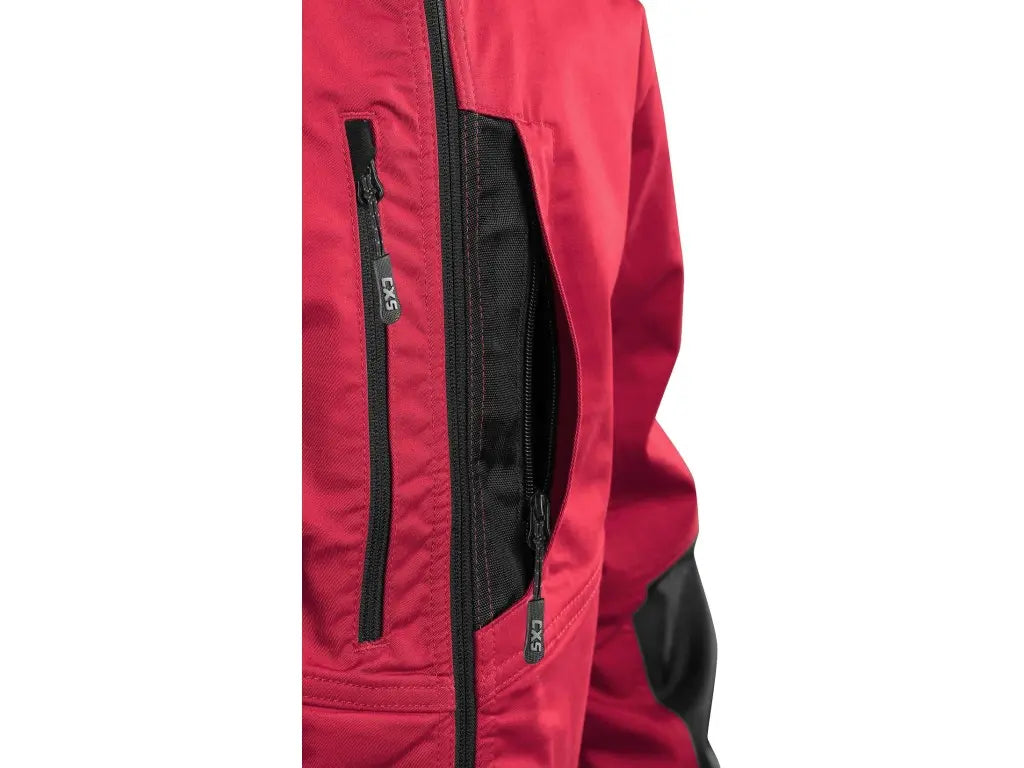 dettaglio tasche laterali giacca lavoro stretch solis