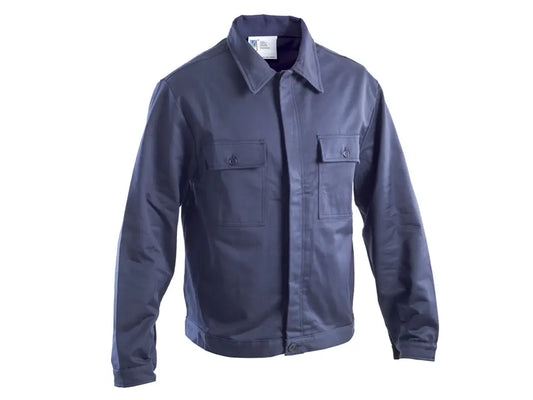 Giubbetto da lavoro in fustagno 350 g m2 senza bande colore blu navy EN 13688