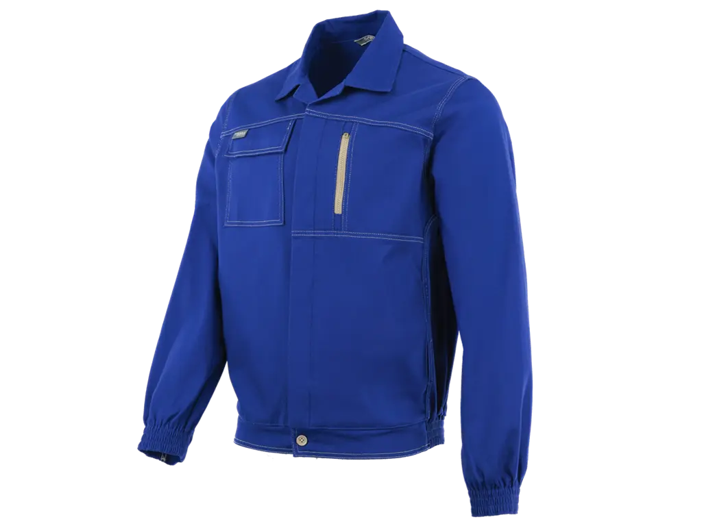 Giubbetto da lavoro CORSARO FLEX blu in cotone elasticizzato