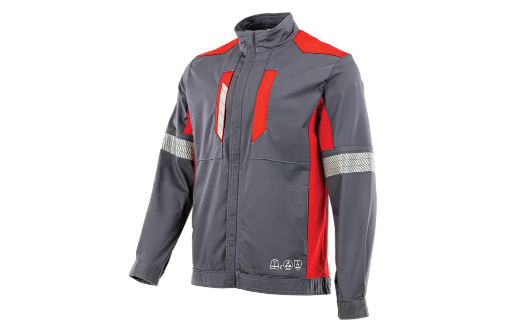 giubbetto-esd-antistatico-piorun-flex-grigio-rosso
