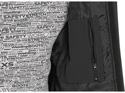 Giubbotto softshell uomo con tasca interna zip e dettagli riflettenti