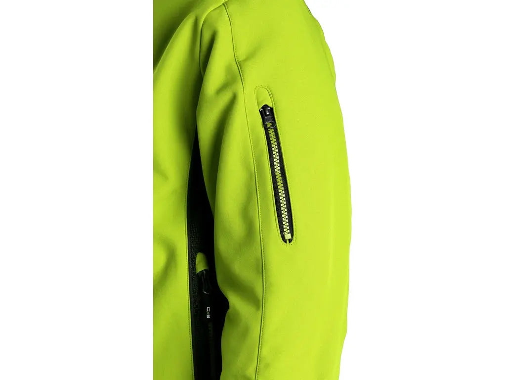 Tasca con zip sulla manica del giubbotto Softshell DURHAM per piccoli accessori.