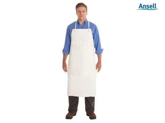 Grembiule Ansell PVC-45W impermeabile con pettorina EN 14605 tipo PB resistente agli acidi