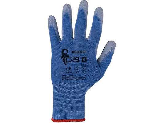 Guanti da lavoro BRITA DOTS in poliuretano (PU) con puntinatura PVC, maglia senza cuciture – Cat. II EN 388/EN ISO 21420 – PWSTORE