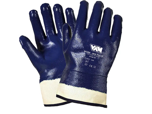 Guanto NBR interamente spalmato, antiolio/antiabrasione, Cat. II – WORK-MIX FULLY – PWSTORE