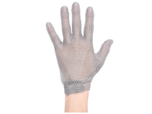 Guanto da macellaio in maglia d’acciaio inox con clip regolabile