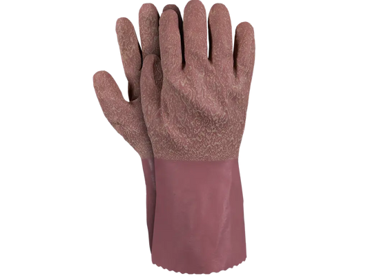 Guanti in lattice di protezione chimica con fodera in cotone e superficie ruvida – PWSTORE