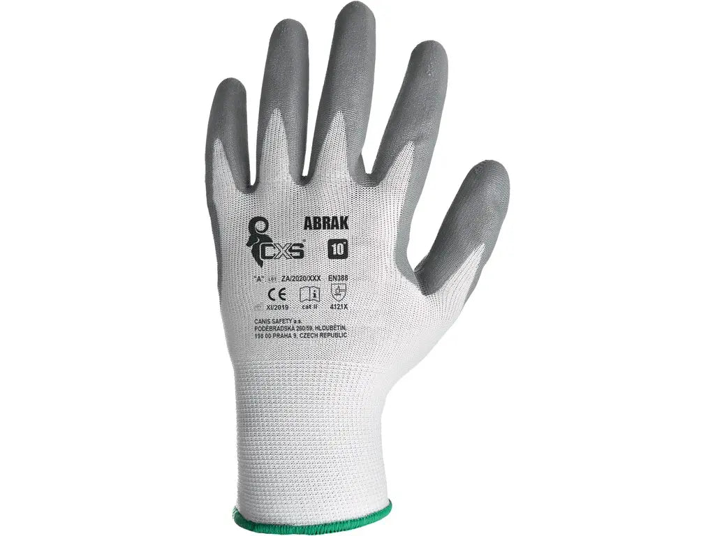 Guanti ABRAK spalmati in nitrile (foam) con palmo/dita rivestiti, maglia senza cuciture – Cat. II, EN 388, EN ISO 21420 – PWSTORE