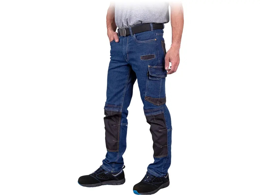 Jeans da lavoro in denim stretch multitasche con rinforzi Cordura – PWSTORE