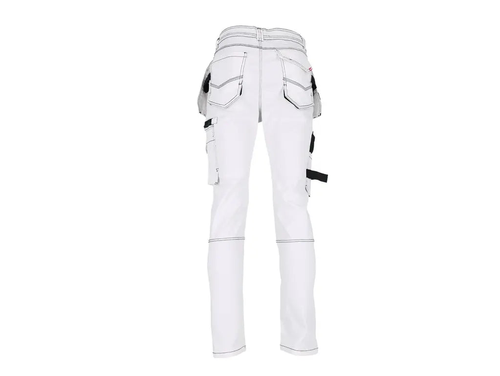 Jeans da Lavoro Denim Stretch Multitasche – Rinforzati, con Tasche per Ginocchiere