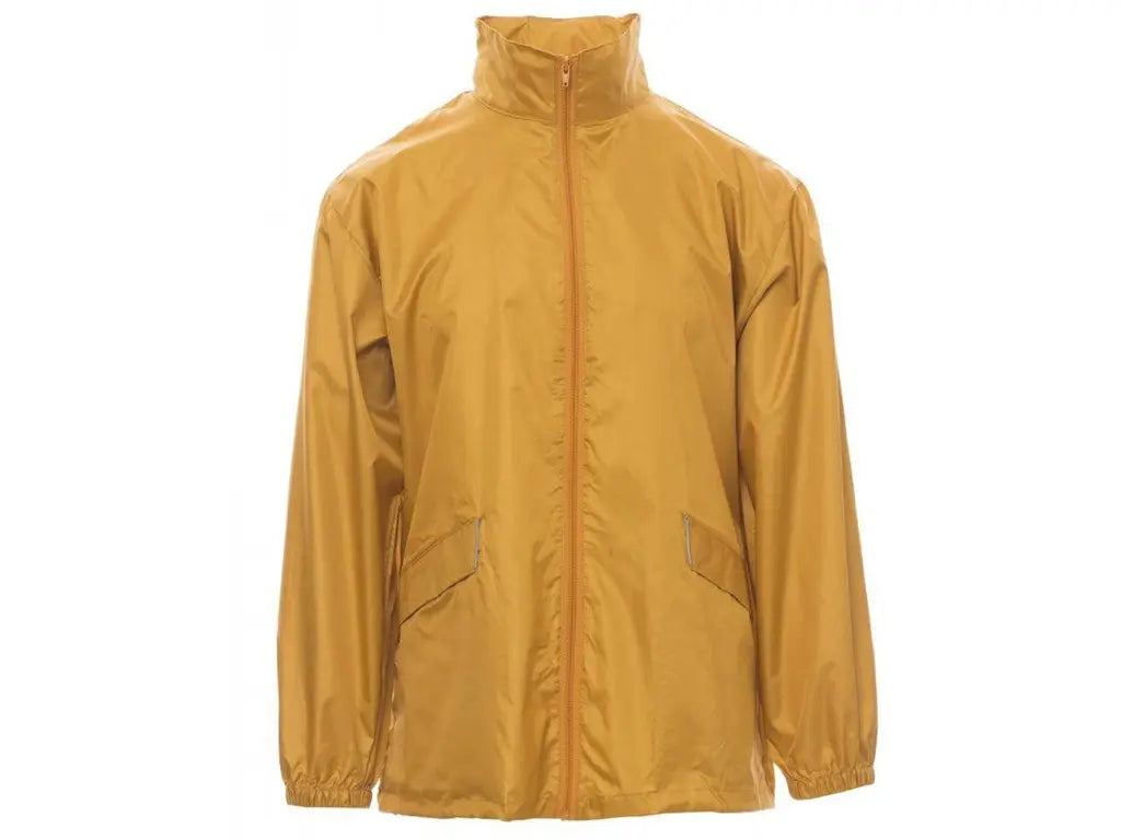 K-Way da lavoro WIND PAYPER arancio impermeabile antivento con cappuccio richiudibile.