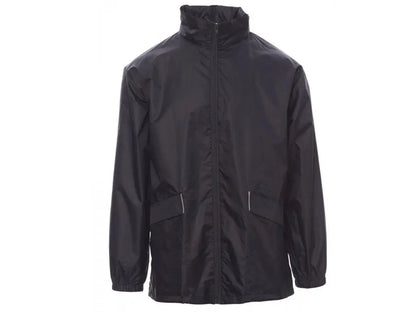 K-Way da lavoro WIND PAYPER blu navy impermeabile antivento con cappuccio richiudibile.