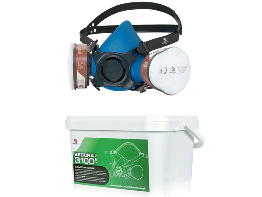 kit semimaschera secura 3100 chem a2p3