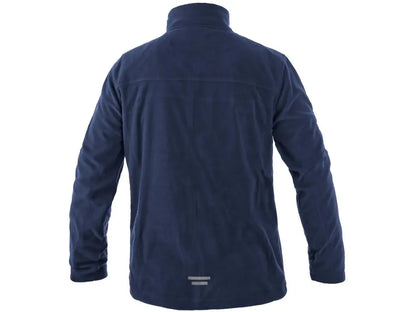 Felpa in micropile da lavoro GRANBY uomo con zip, vista posteriore
