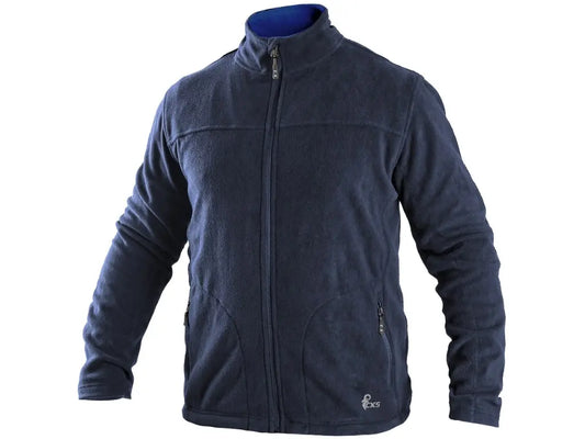 Felpa in micropile da lavoro GRANBY uomo con zip, vista frontale